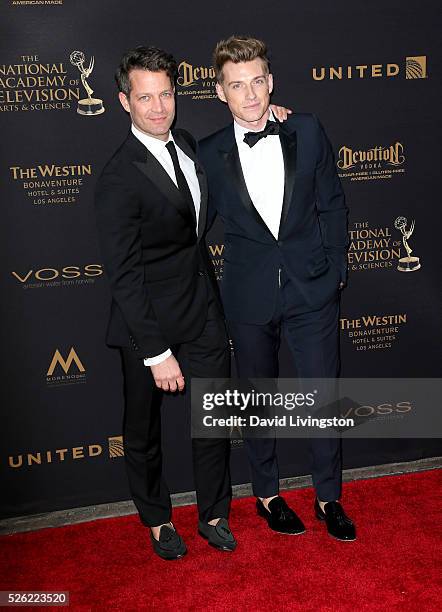 Designer Nate Berkus and Jeremiah Brent attend the 43rd Annual Daytime Creative Arts Emmy Awards at Westin Bonaventure Hotel on April 29, 2016 in Los...
