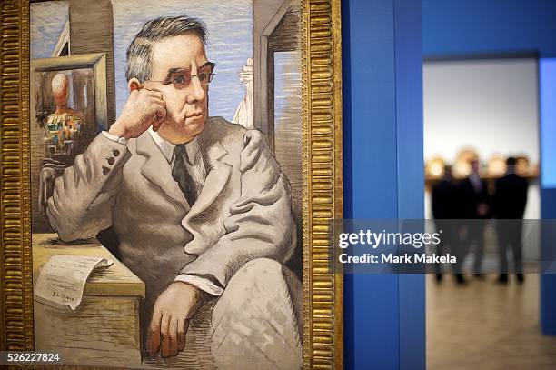 May 16, 2012 - Philadelphia, PA, U.S - A painting of the founder of Albert Barnes, the namsesake of Barnes Foundation, which opens in its new home, a...