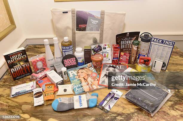 View of gift bag during TIME and People's Annual White House Correspondents' Association Cocktail Party at St Regis Hotel on April 29, 2016 in...