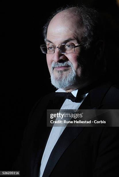 Salman Rushdie attends the premiere of "Never Let Me Go" at Odeon, Leicester Square .