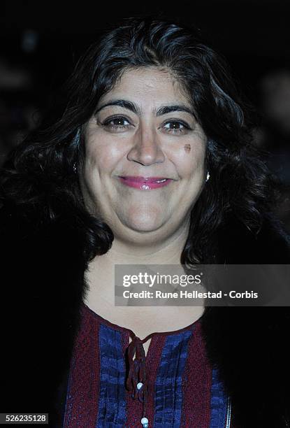 Gurinder Chadha attends the premiere of "Never Let Me Go" at Odeon, Leicester Square .