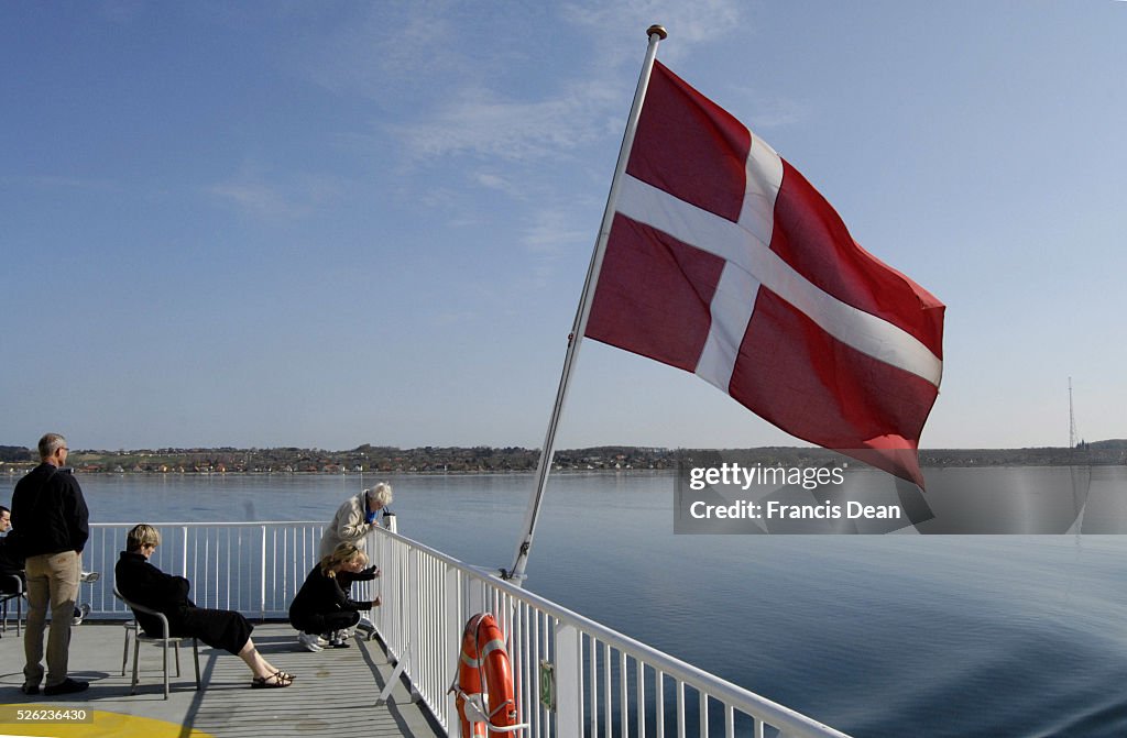 Sams�� ferry sail between samso og Kalundborg