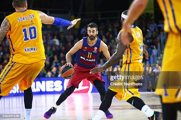 January 07- SPAIN: Juan Carlos Navarro during the match between FC Barcelona and Khimki Moscow, corresponding to the week 2 of the Top 16 of the...