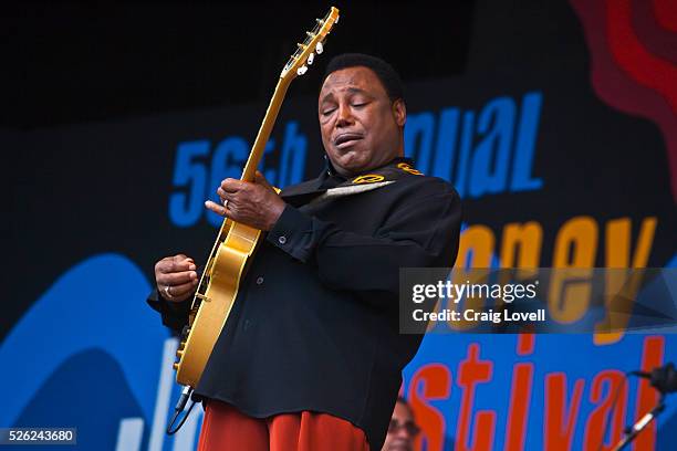 George Benson performs on Jimmy Lyons Stage at the Monterey Jazz Festival - Monterey, California