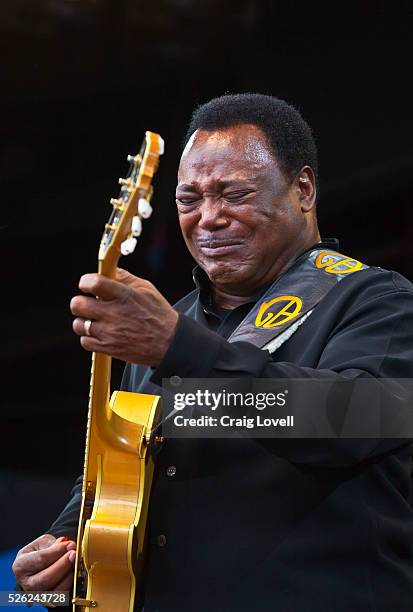 George Benson performs on Jimmy Lyons Stage at the Monterey Jazz Festival - Monterey, California