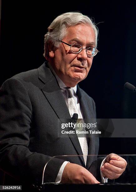 Mervyn King, Governor of the Bank of England, speaks during the 2010 Buttonwood Gathering sponsored by The Economist magazine in New York, on Monday,...