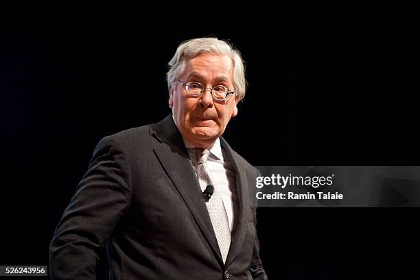 Mervyn King, Governor of the Bank of England, speaks during the 2010 Buttonwood Gathering sponsored by The Economist magazine in New York, on Monday,...