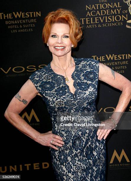 Actress Patsy Pease attends the 43rd Annual Daytime Creative Arts Emmy Awards at Westin Bonaventure Hotel on April 29, 2016 in Los Angeles,...