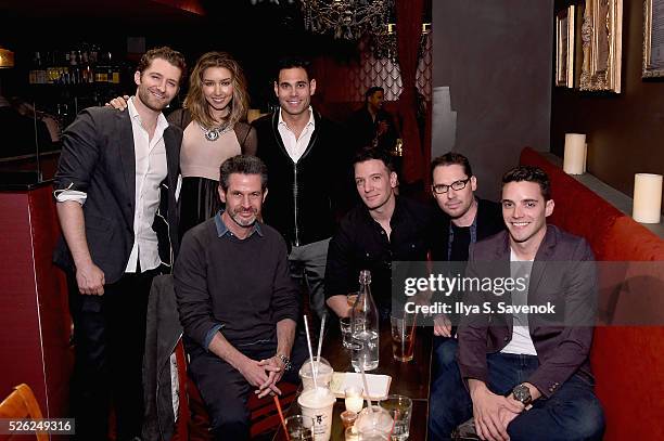 Matthew Morrison, Renee Morrison, Eric Podwell, Simon Kinberg, JC Chasez, Bryan Singer and Kyle Schuneman attend Eric Podwall’s exclusive cocktail...