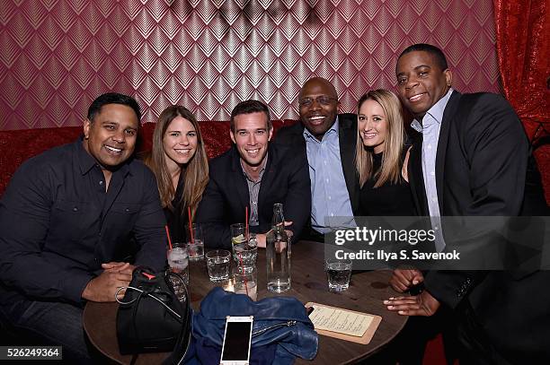 Shomik Dutta, Alexandra Echevarria, Jon Favreau, Reggie Love and Emily Black attend Eric Podwall’s exclusive cocktail experience the evening before...