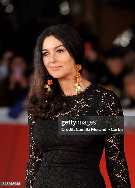 Italy- Premiere of the film Ville Marie- 10th Rome Film Festival Monica Bellucci and Guy Edoin at the Ville Marie premiere during 10th Rome Film...