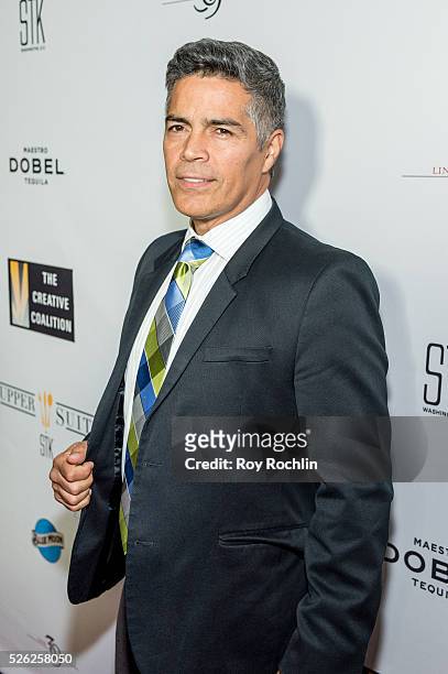 Actor Esai Morales attends The Creative Coalition's Night Before Dinner at The Supper Suite by STK on April 29, 2016 in Washington, DC.