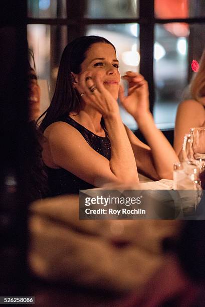 Actress Neve Campbell attends The Creative Coalition's Night Before Dinner at The Supper Suite by STK on April 29, 2016 in Washington, DC.