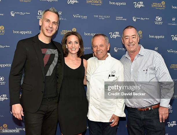 Bon Appetit magazine Editor-in-Chief Adam Rapoport, Vice President and Publisher of Bon Appetit magazine Pamela Drucker Mann, chef Wolfgang Puck and...