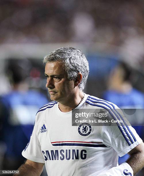 Chelsea FC Head Coach Jose Mourinho during the Championship match between Chelsea FC and Real Madrid during the Guinness International Champions Cup....