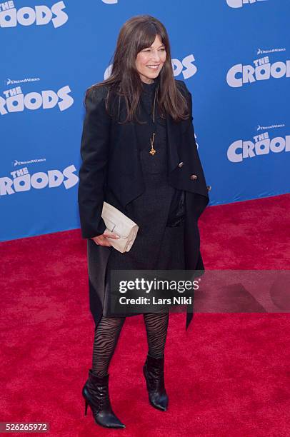 Catherine Keener attends The Croods film premiere at the AMC Loews Lincoln Square in New York City. �� LAN