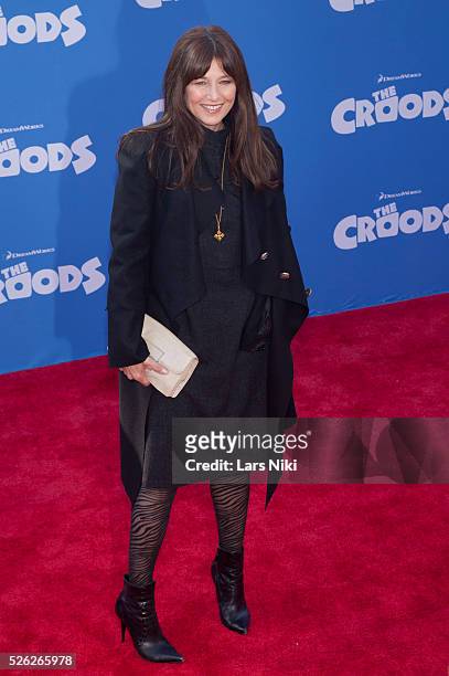 Catherine Keener attends The Croods film premiere at the AMC Loews Lincoln Square in New York City. �� LAN