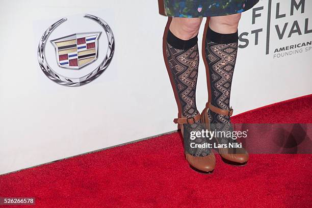 Melissa James Gibson attends the Almost Christmas film premiere during the Tribeca Film Festival at BMCC in New York City. �� LAN