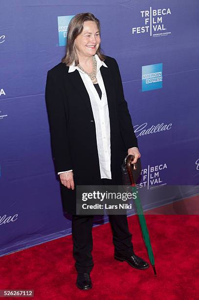 Cherry Jones attends the Elaine Stritch: Shoot Me Premiere during the 2013 Tribeca Film Festival at the SVA Theater in New York City. �� LAN