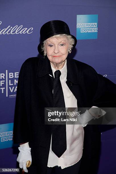 Elaine Stritch attends the Elaine Stritch: Shoot Me Premiere during the 2013 Tribeca Film Festival at the SVA Theater in New York City. �� LAN