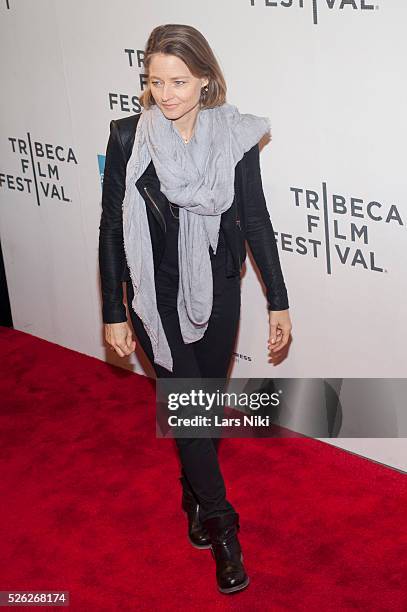 Jodie Foster attends the Sunlight Jr Film Premiere during the 2013 Tribeca Film Festival at the BMCC in New York City. �� LAN