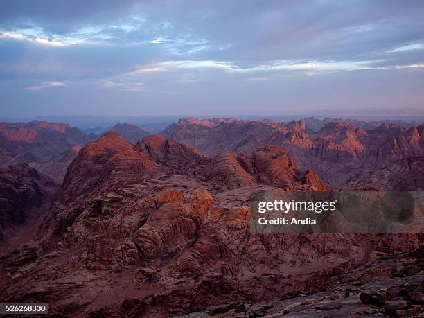 Sunrise over Mount Sinai.