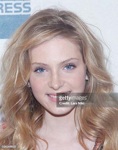 Saxon Sharbino attends the Trust Me Film Premiere during the 2013 Tribeca Film Festival at the BMCC in New York City. �� LAN