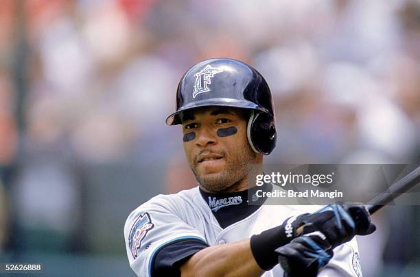 Gary Sheffield of the Florida Marlins during a season game on June 11, 1997. Gary Sheffield played for the Florida Marlins from 1993-1998.
