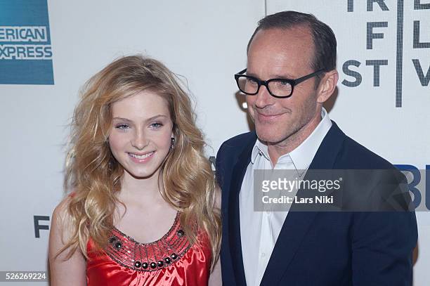 Saxon Sharbino and Clark Gregg attend the Trust Me Film Premiere during the 2013 Tribeca Film Festival at the BMCC in New York City. �� LAN