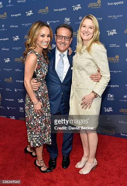 Chef Giada De Laurentiis, owner of Bound by Salvatore chef Salvatore Calabrese and Regional President of The Flamingo, The LINQ and The Cromwell...