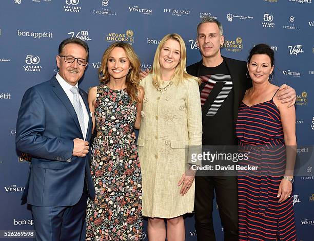 Owner of Bound by Salvatore chef Salvatore Calabrese, chef Giada De Laurentiis, Regional President of The Flamingo, The LINQ and The Cromwell Eileen...