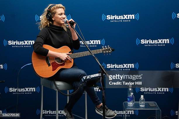 Musician Tori Kelly visits the SiriusXM Studios on April 29, 2016 in New York, New York.