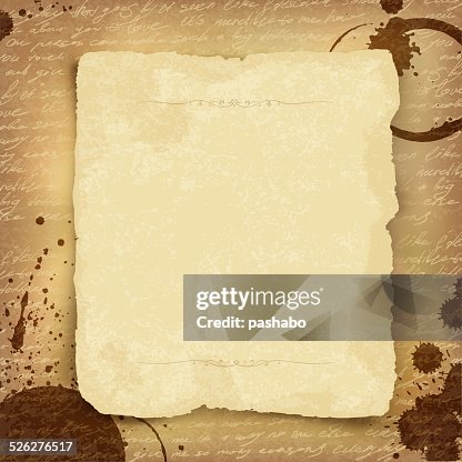 Abstract Ancient Manuscript Background With Space For Text Vect High ...