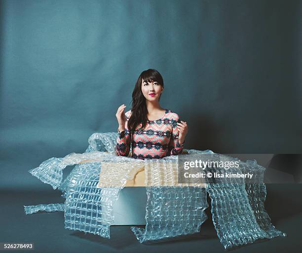 life size human female doll in shipping box - life-size stock pictures, royalty-free photos & images