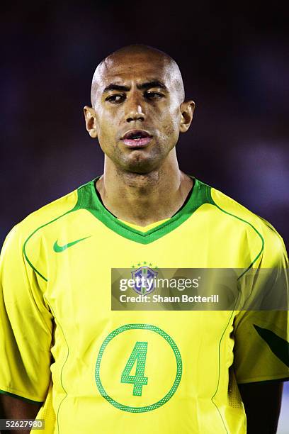 Portrait of Luisao of Brazil prior to the 2006 World Cup Qualifier South American Group match between Uruguay and Brazil at the Centenario Stadium on...