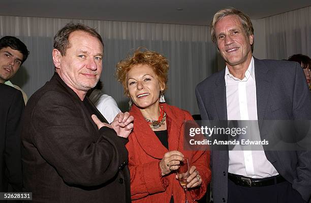 Director Philippe Lioret, Caroline du Crocq and Director Randal Kleiser attend the post screening party for the 9th Annual City of Lights, City of...