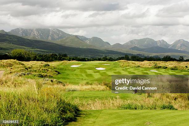 The 360 metre par 4, 10th hole on the Links Course at Fancourt, on February 24 in George, South Africa.