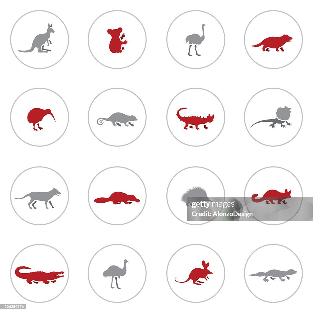 Australian Animal Icon Set