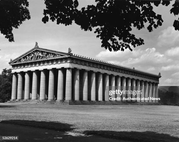 The Parthenon in Centennial Park is a one to one scale replica of the famous temple in Athens and was originally constructed of plaster in 1897 to...