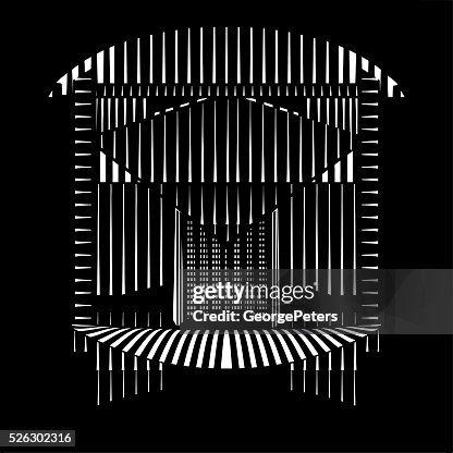 Striped Halftone Pattern Futuristic Structure Striped Halftone Pattern Futuristic Structure