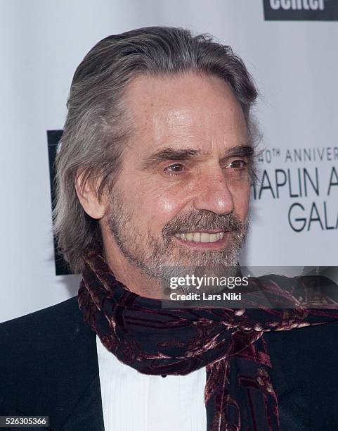 Jeremy Irons attends The 40th Anniversary Chaplin Award Gala at Avery Fisher Hall at Lincoln Center for the Performing Arts in New York City. �� LAN