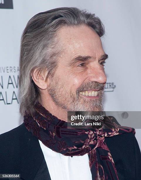 Jeremy Irons attends The 40th Anniversary Chaplin Award Gala at Avery Fisher Hall at Lincoln Center for the Performing Arts in New York City. �� LAN