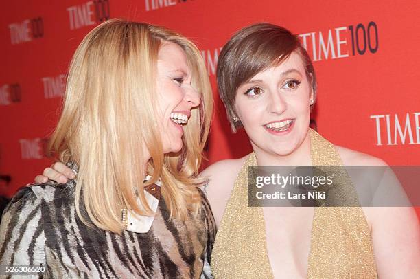 Claire Danes and Lena Dunham attend the 2013 Ninth Annual Time 100 Gala at the Frederick P. Rose Hall at Lincoln Center in New York City. © LAN