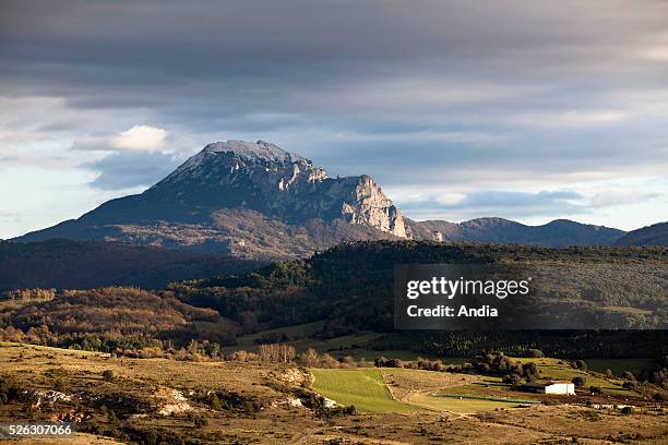 The village and the peak in Bugarach : this is the place where people won't die at the end of the world on , according to the predictions which have...