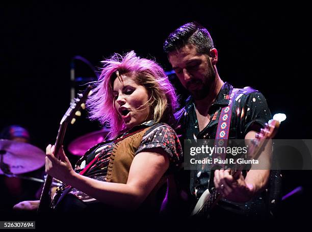 Grace Potter performs on stage at the Beale Street Music Festival on April 29, 2016 in Memphis, Tennessee.