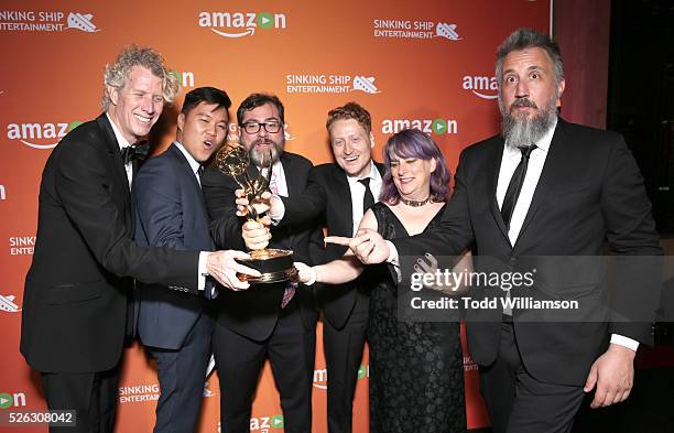 Writer Rob Hoegee, director Sung Jin Ahn; executive producer Chris Prynoski, producer Ben Kalina, executive producer Shannon Prynoski and art...