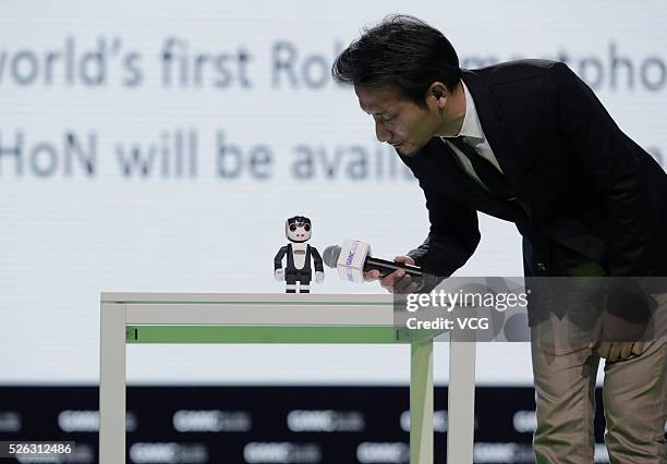 Tomotaka Takahashi, President of Robo Garage Co., Ltd, and who developed Ropid, a robot that can jump three inches off the ground in 2009, introduces...