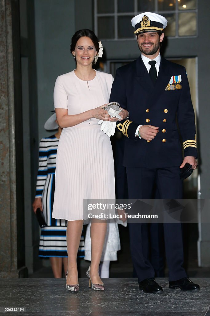 Te Deum Thanksgiving Service Arrivals - King Carl Gustaf of Sweden Celebrates His 70th Birthday