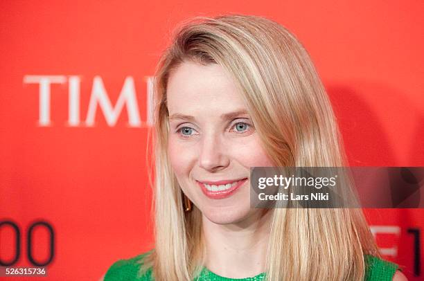 Marissa Mayer attends the 2013 Ninth Annual Time 100 Gala at the Frederick P. Rose Hall at Lincoln Center in New York City. �� LAN