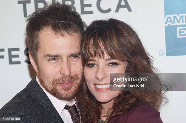 Sam Rockwell and Parker Posey attend the A Single Shot Film Premiere during the 2013 Tribeca Film Festival at the BMCC in New York City. �� LAN